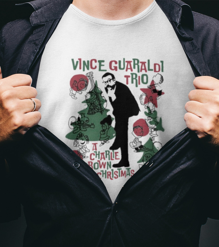 Vince Guaraldi Trio Peanuts Characters A Charlie Brown Christmas T-Shirt