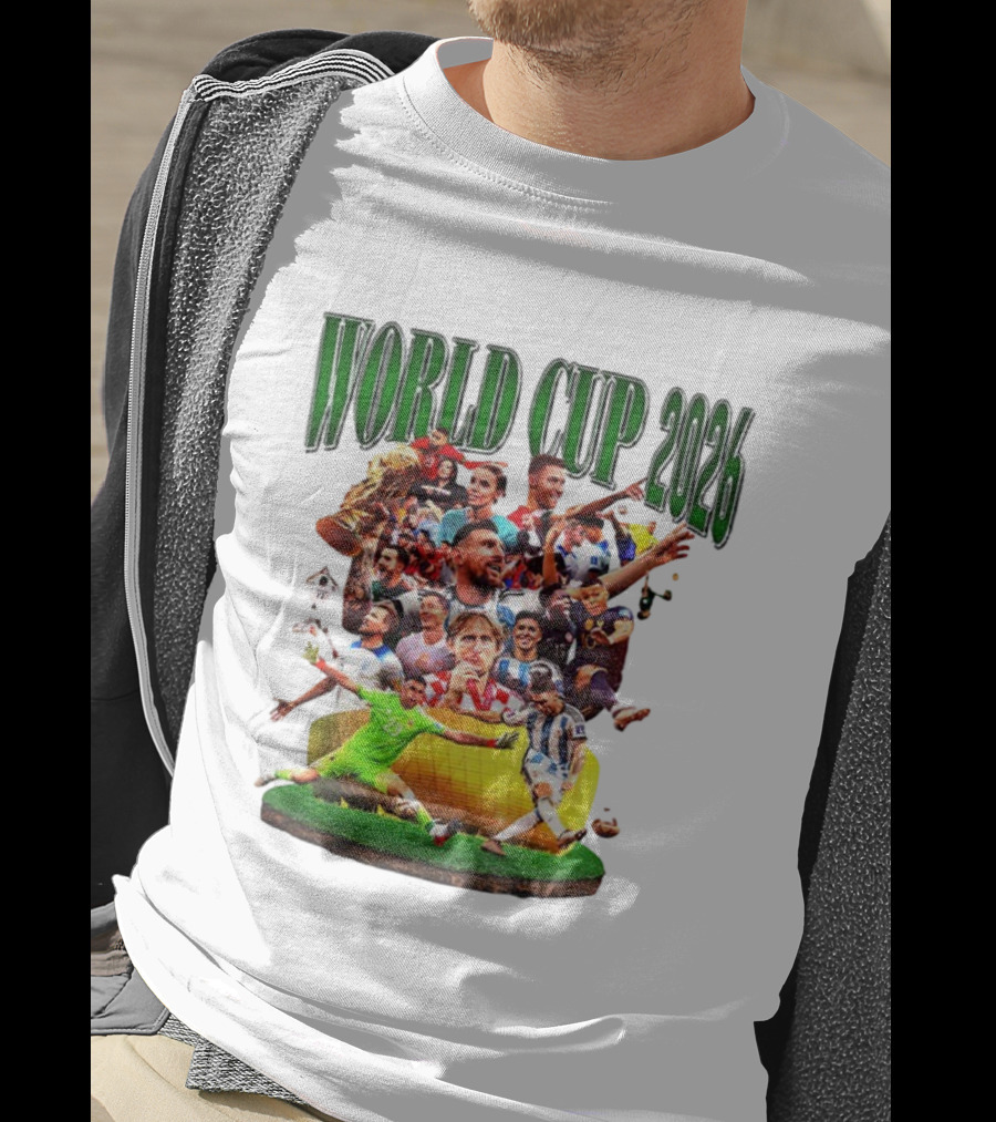 World Cup 2026 Soccer Celebration Stars And Trophy T-Shirt