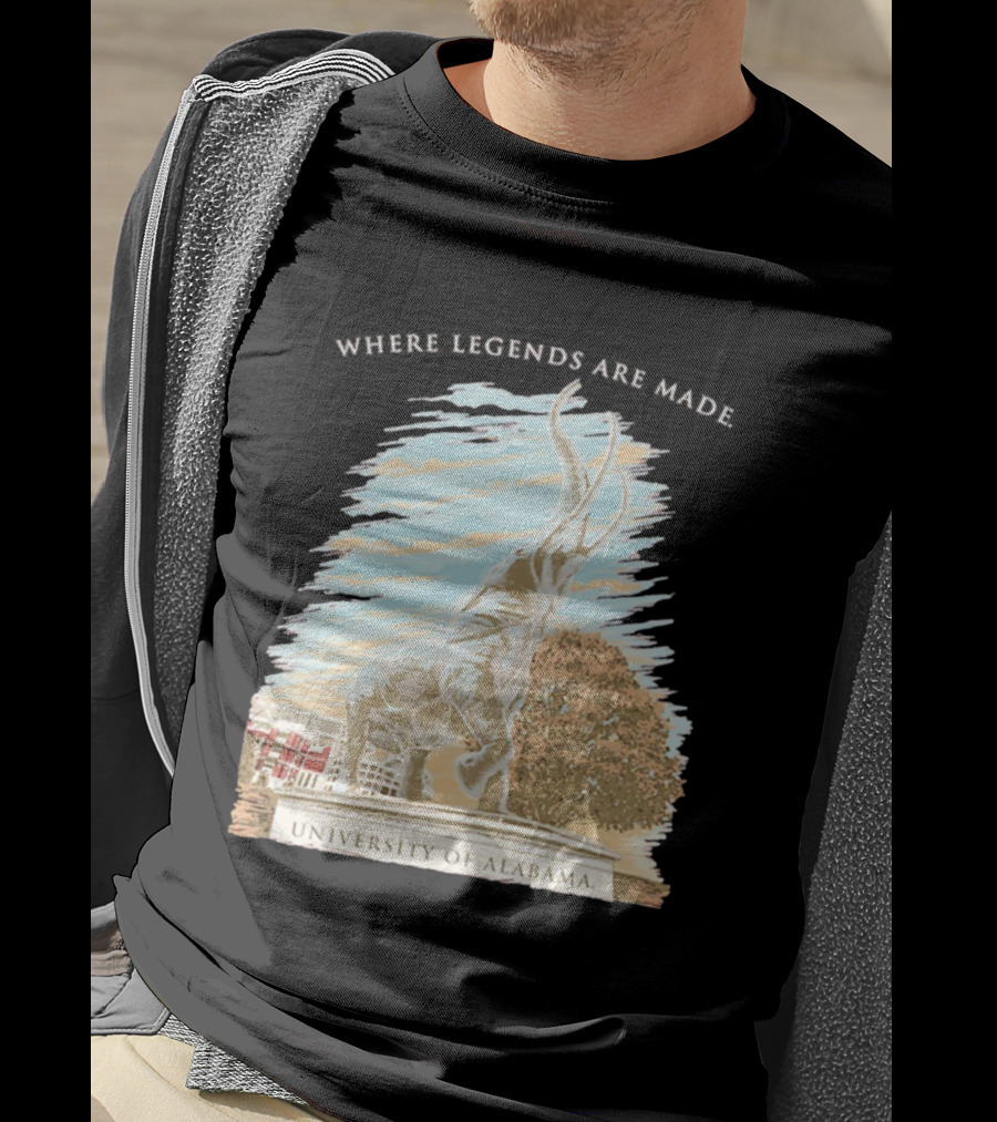 University Of Alabama Tuska Statue Where Legends Are Made T-Shirt