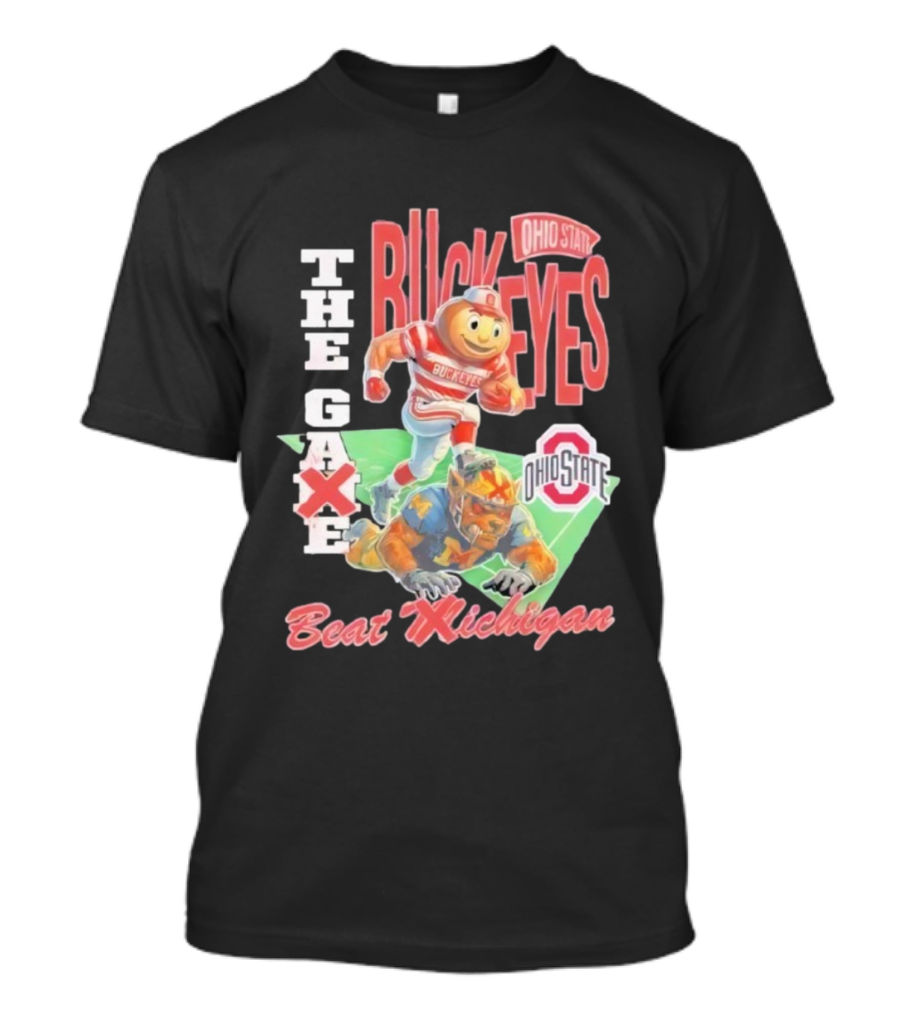 Ohio State Buckeyes 2025 The Game Beat Michigan Vintage Mascot Rivalry T-Shirt