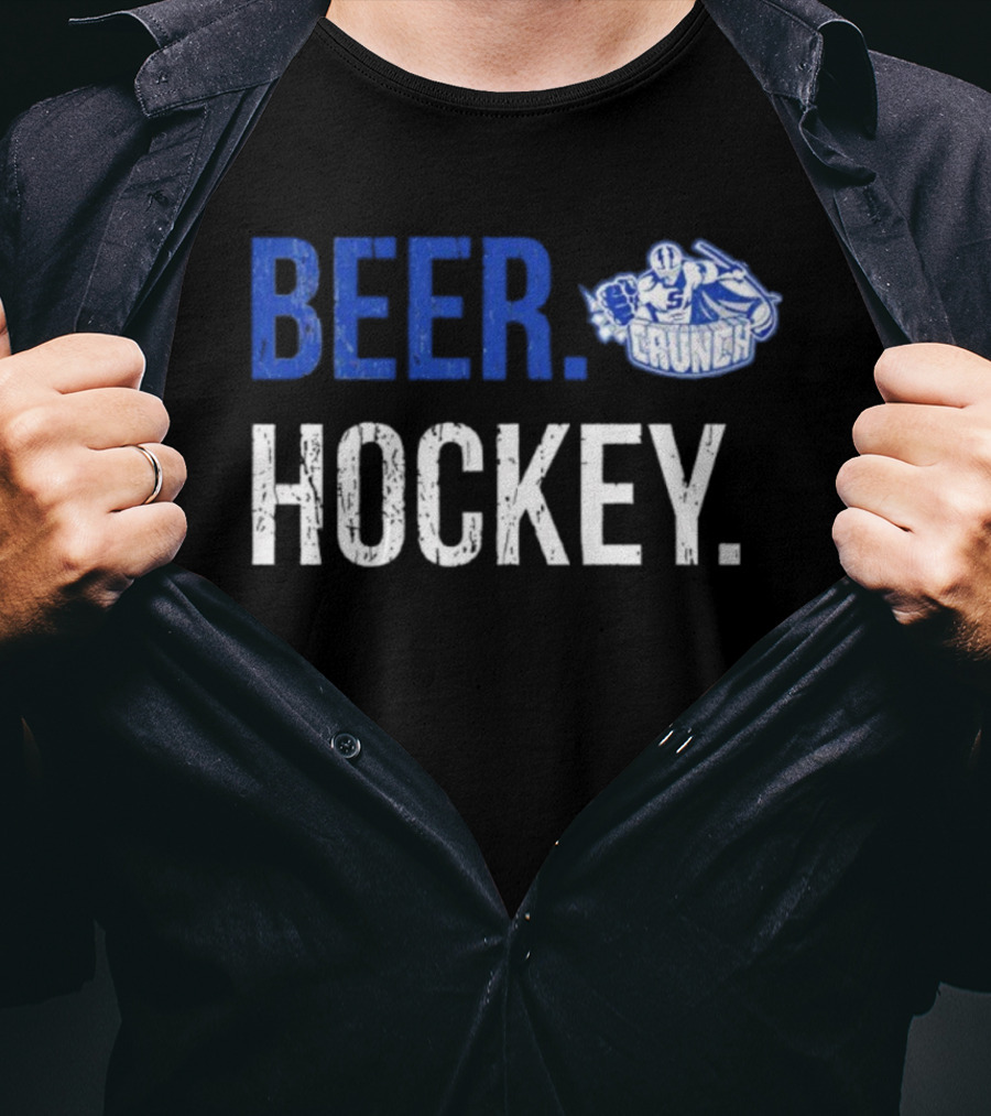 Syracuse Crunch Beer Hockey Enthusiast Apparel T-Shirt