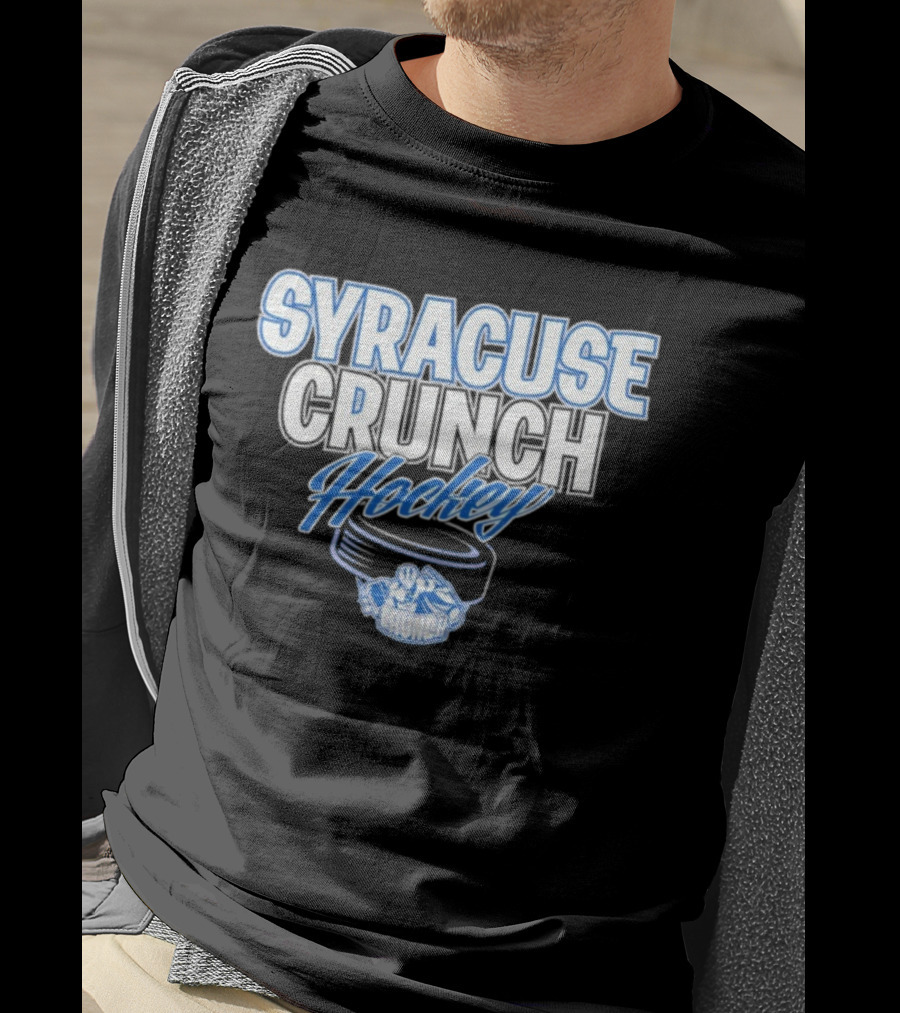 Syracuse Crunch Hockey Team Puck And Mascot Design T-Shirt