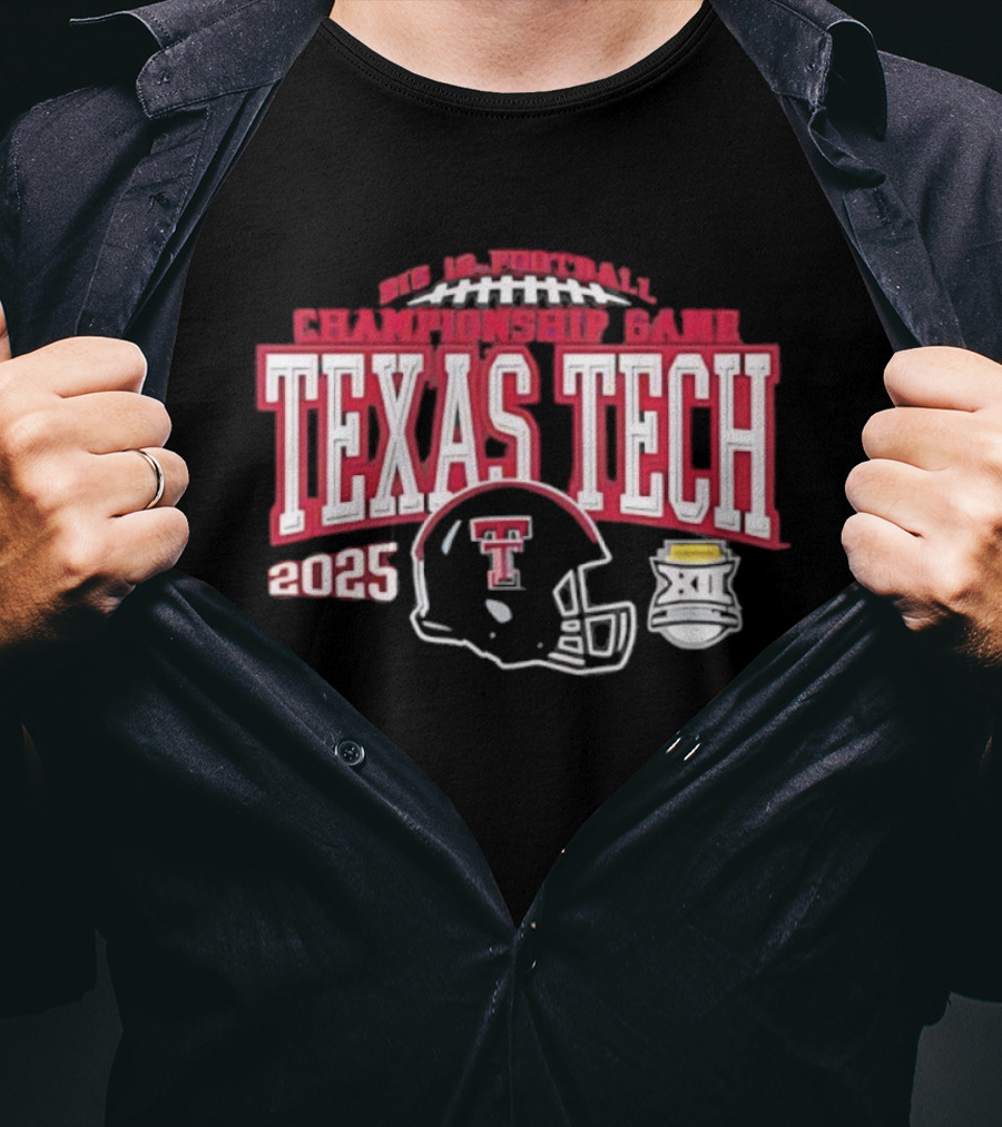 Texas Tech Red Raiders Big 12 Football Championship Game 2025 T-Shirt