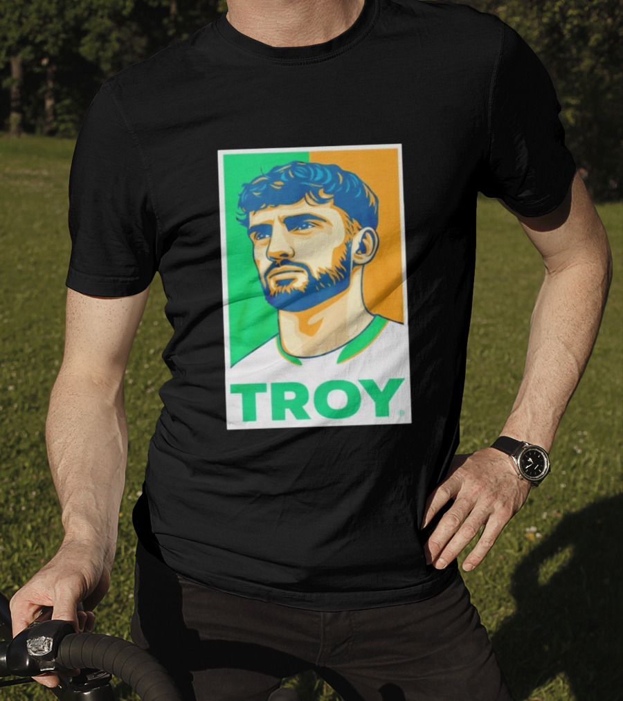 Troy Parrott Ireland Qualifiers Green White Orange T-Shirt