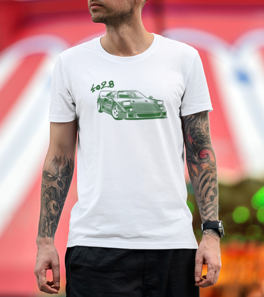 4028 Finley Classic Car Sketch T-Shirt