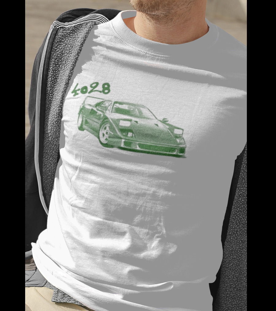 4028 Finley Classic Car Sketch T-Shirt