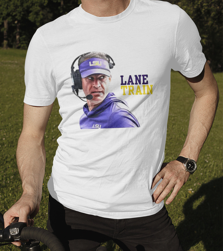Lane Train Funny Coach LSU Tigers T-Shirt