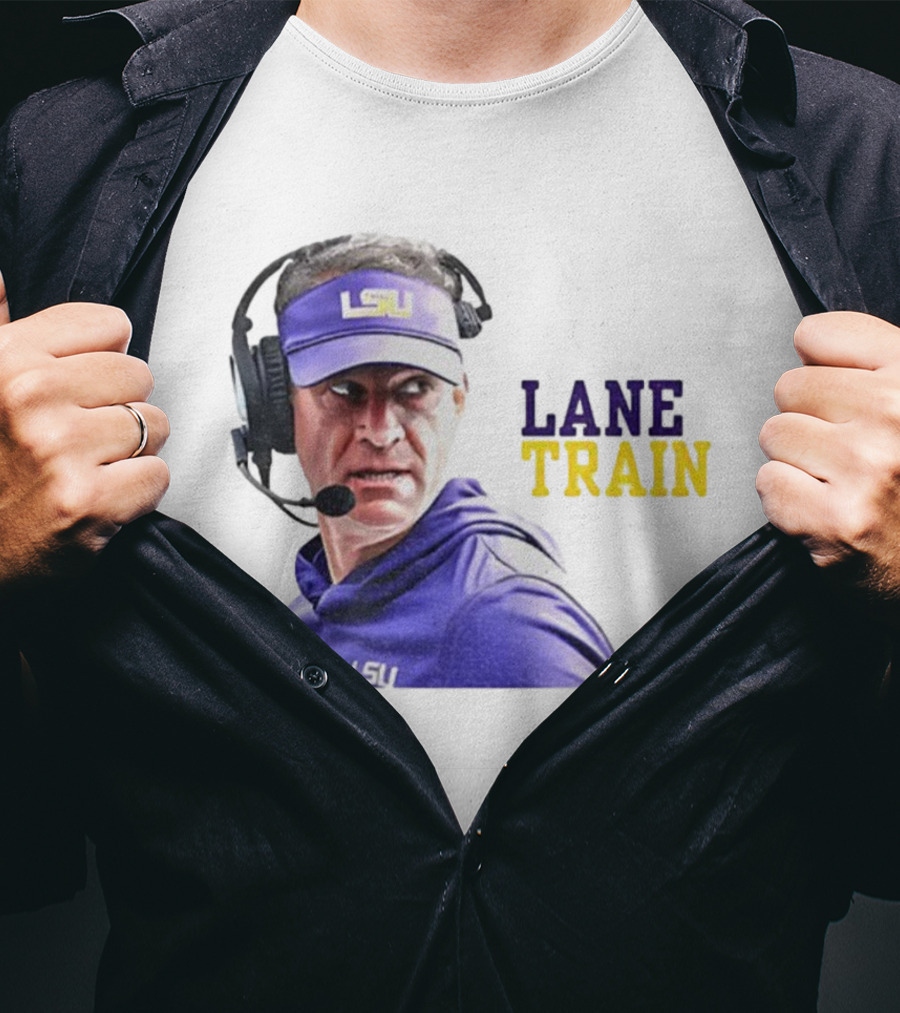 Lane Train Funny Coach LSU Tigers T-Shirt