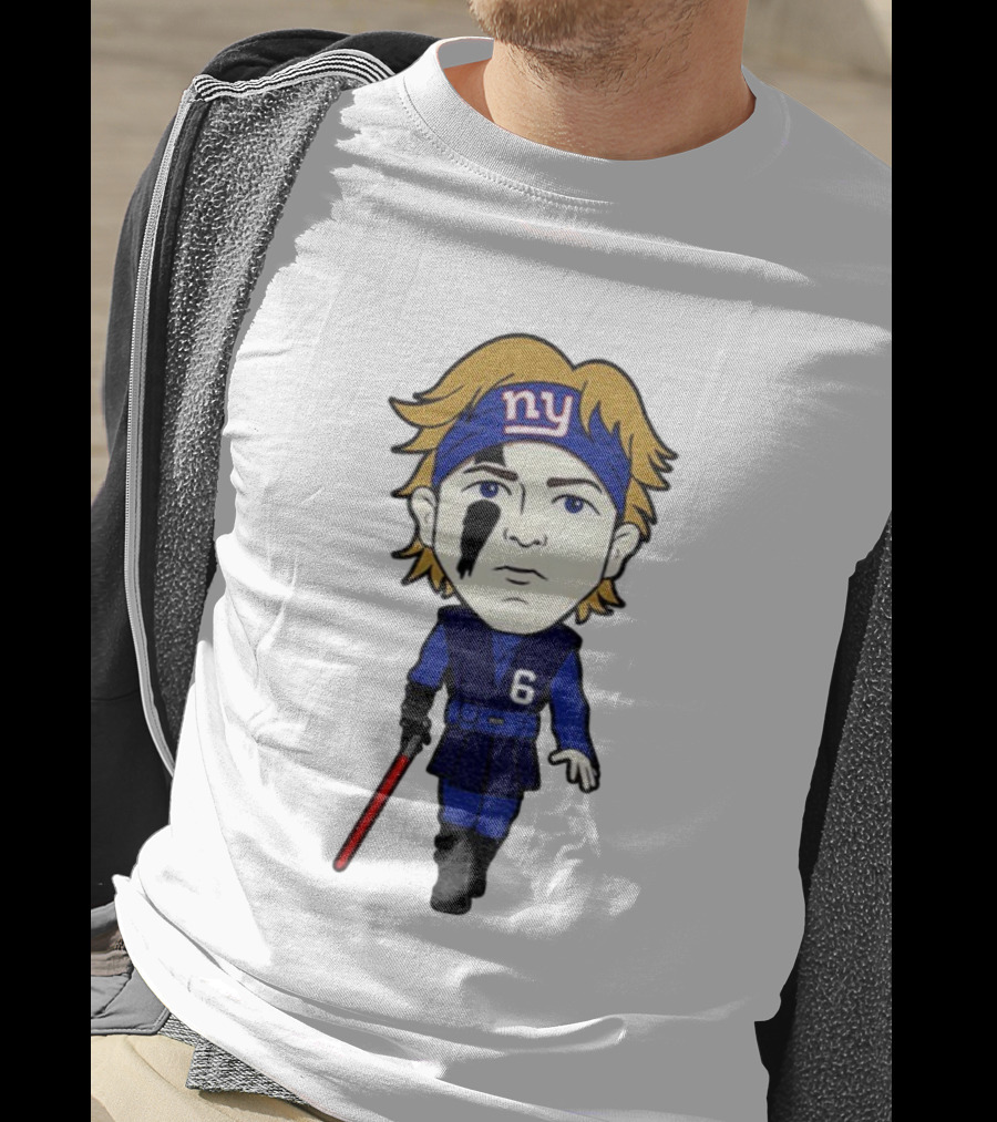 Cam Skattebo Cartoon NY Force Be With You T-Shirt