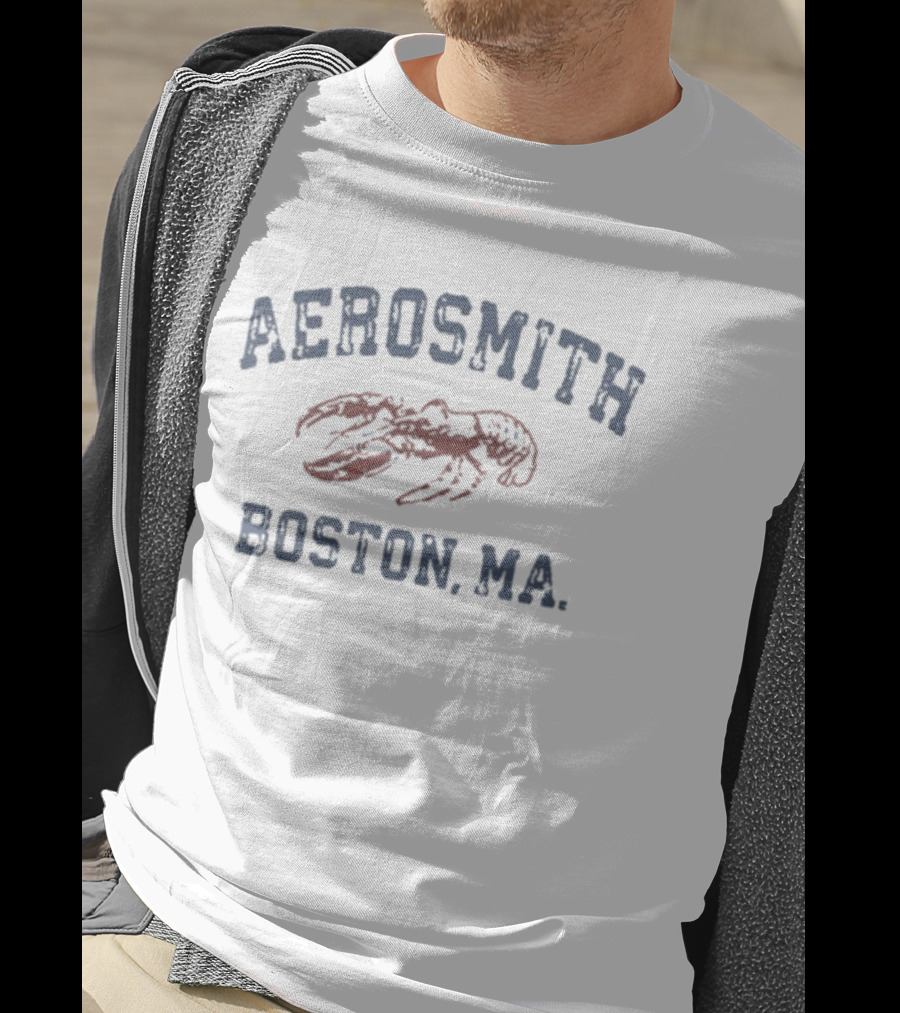 Aerosmith Boston MA Lobster Heritage Vintage Retro Style T-Shirt