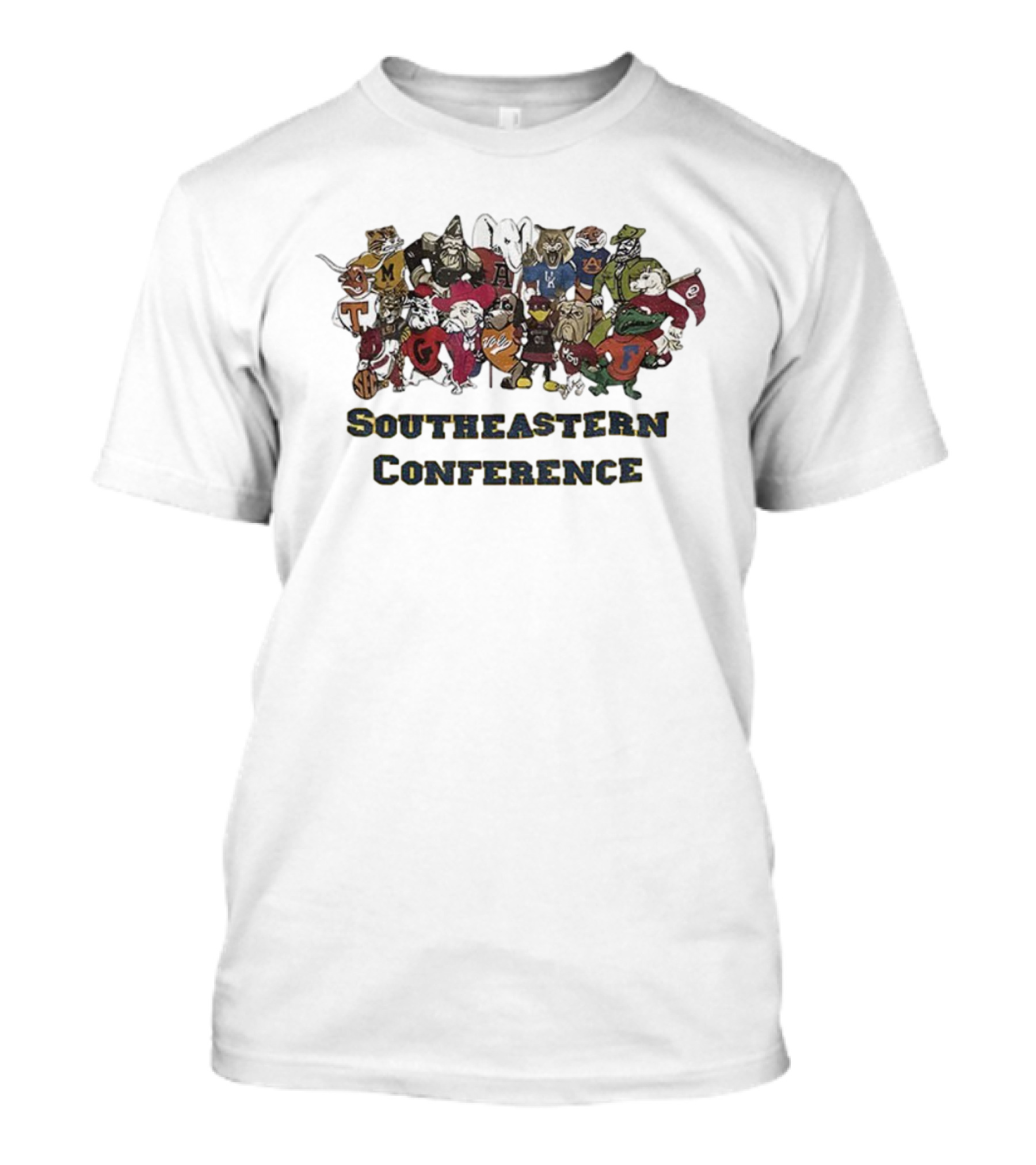 Southeastern Conference SEC School Mascots Game Day T-Shirt