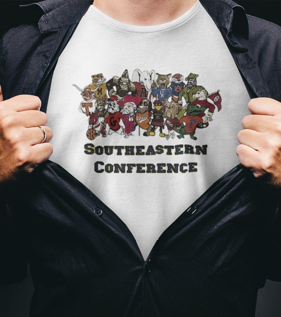 Southeastern Conference SEC School Mascots Game Day T-Shirt