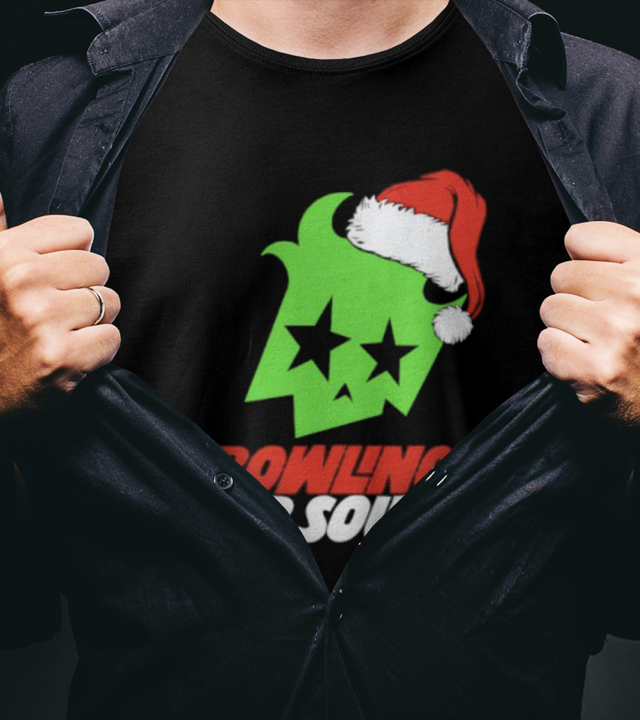 Bowling For Soup Xmas Christmas Santa Hat Stars T-Shirt