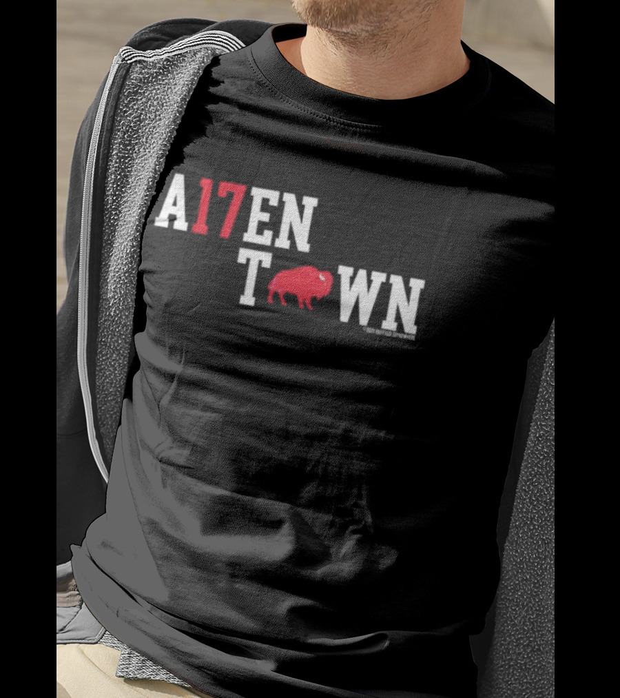 Buffalo Bills A17ENTOWN Red Bison Logo T-Shirt