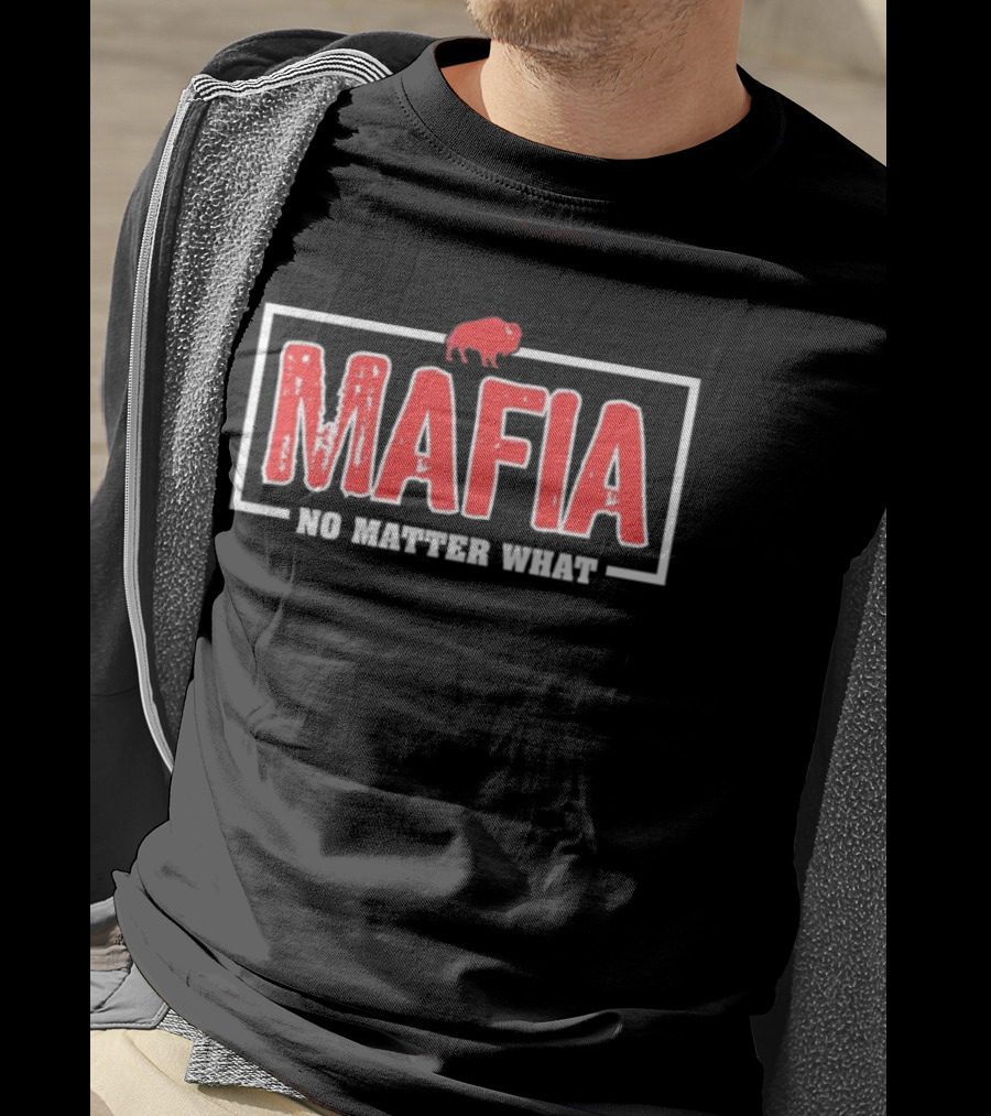 Buffalo Bills Mafia No Matter What Red Buffalo Symbol T-Shirt