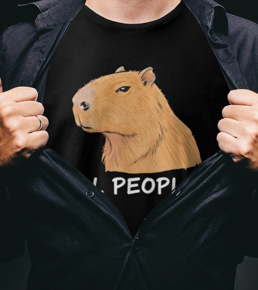 Capybara Ew People Funny Sarcastic Humor Meme T-Shirt