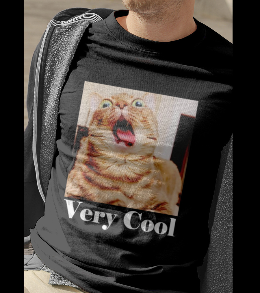 Silly Cat Meme Humor Very Cool Funny Cats T-Shirt