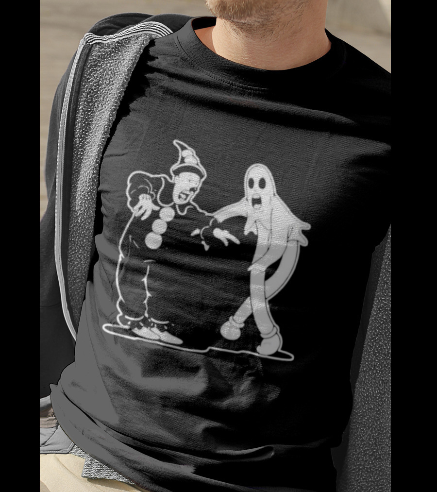 DC Lidstone Koko The Clown And Ghost Dancing Vintage Cartoon Style T-Shirt