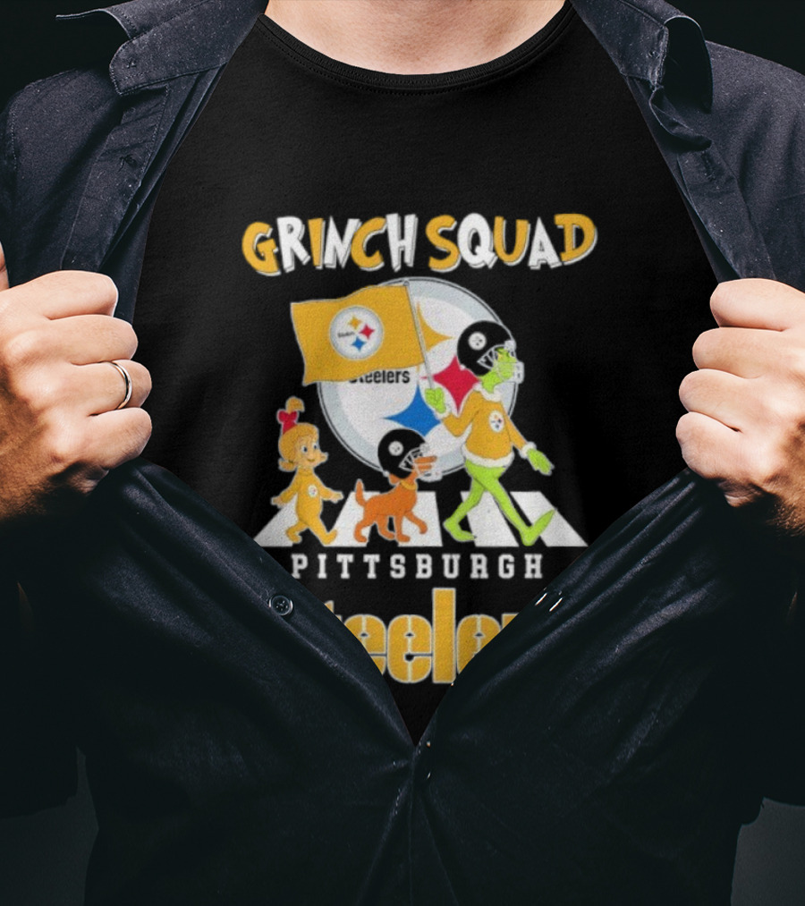 Grinch Squad Pittsburgh Steelers Cindy Lou Max T-Shirt