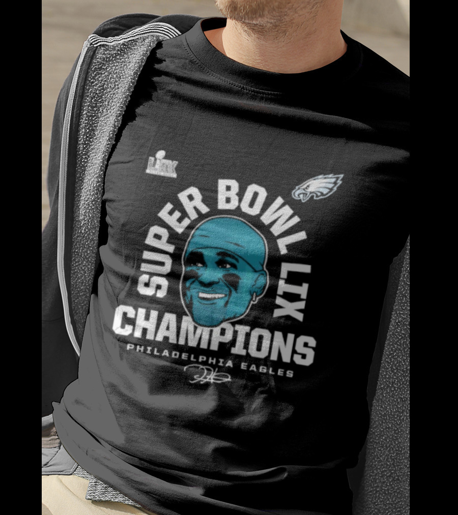 Jalen Hurts Philadelphia Eagles Super Bowl LIX Champions T-Shirt