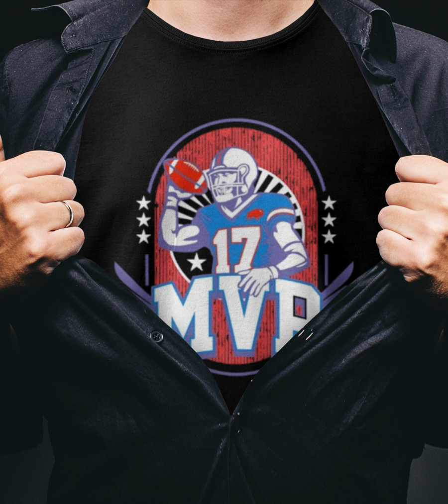 MVP JA17 Buffalo Bills Football Star Quarterback T-Shirt