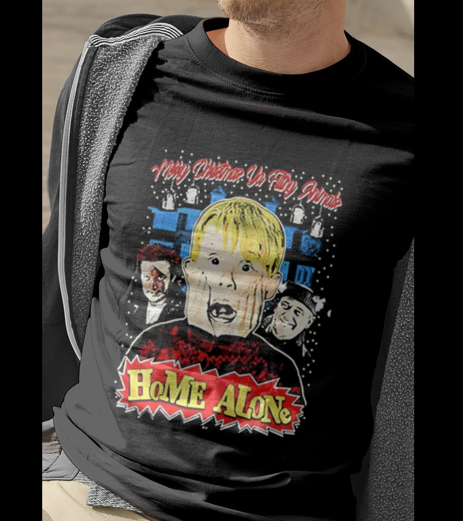 Merry Christmas Ya Filthy Animal Kevin Home Alone Wet Bandits T-Shirt