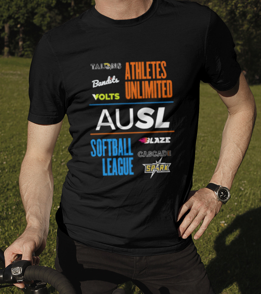 Talons Bandits Volts Athletes Unlimited AUSL Softball League Blaze Cascade Spark T-Shirt