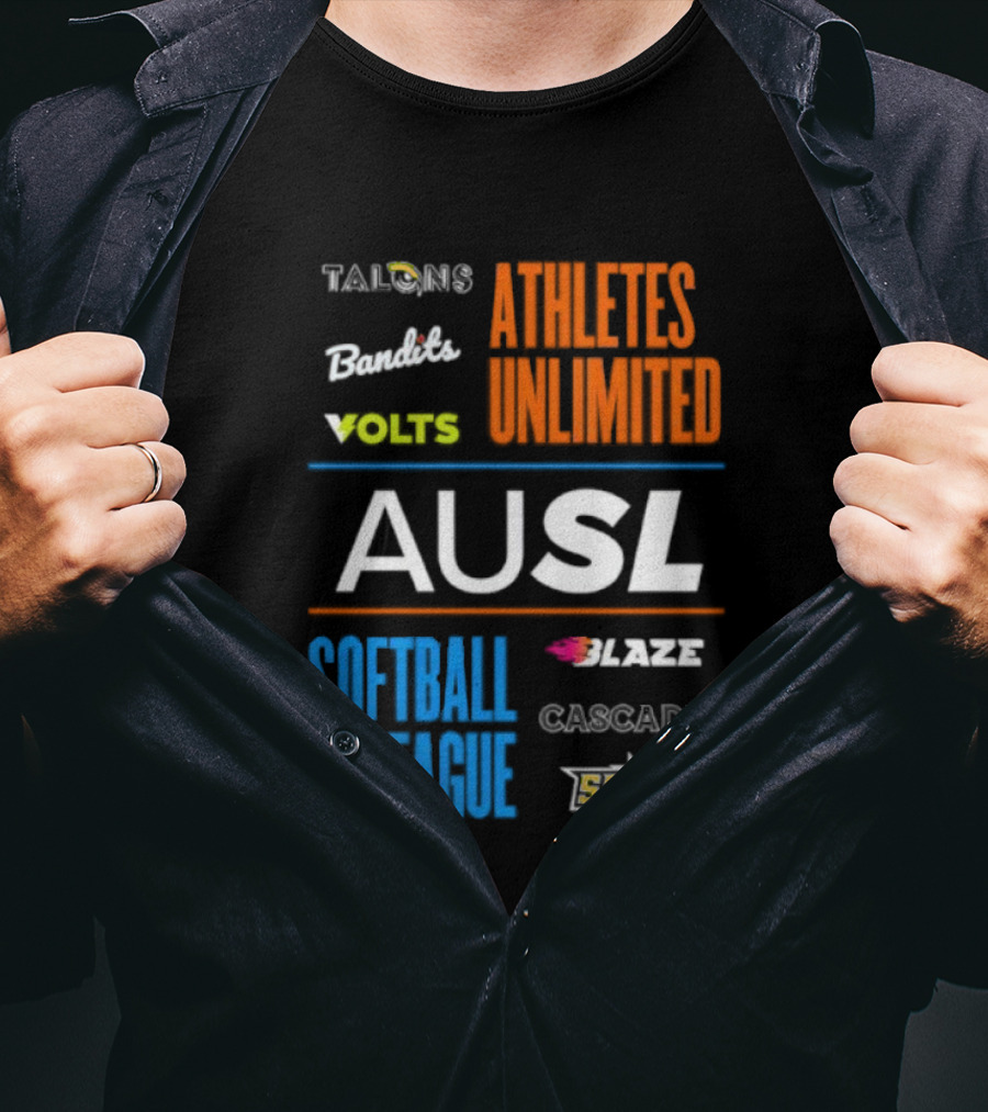 Talons Bandits Volts Athletes Unlimited AUSL Softball League Blaze Cascade Spark T-Shirt