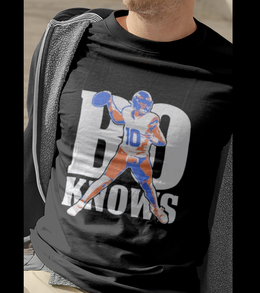 Bo Knows Football Inspired By Bo Nix Denver Broncos T-Shirt