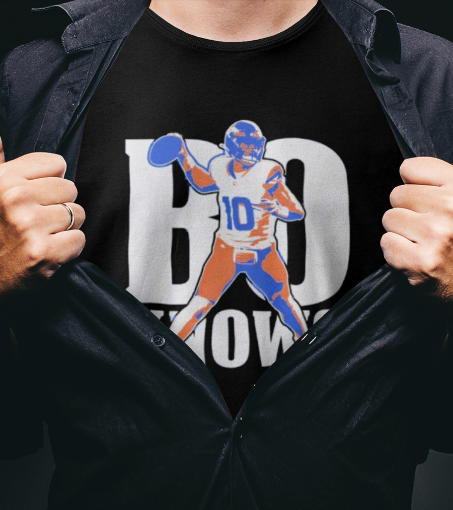 Bo Knows Football Inspired By Bo Nix Denver Broncos T-Shirt