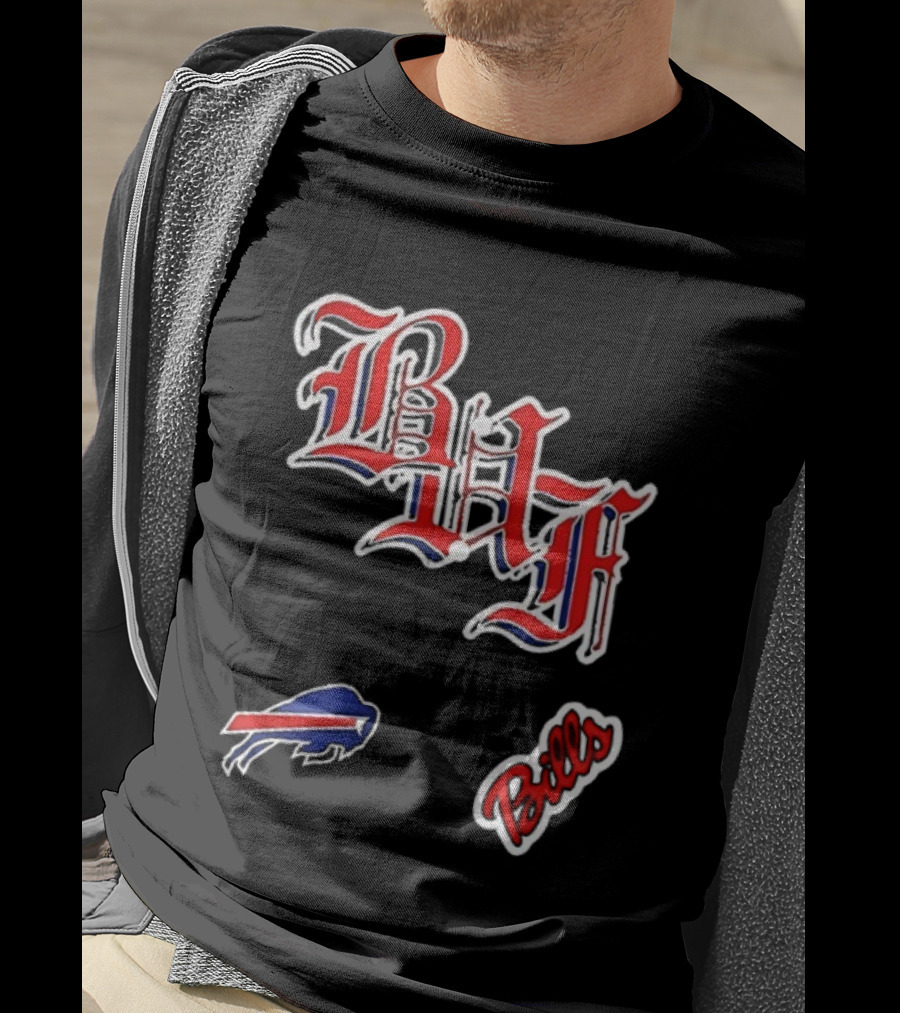 Buffalo Bills BAF Vintage Style Symbol And Script T-Shirt