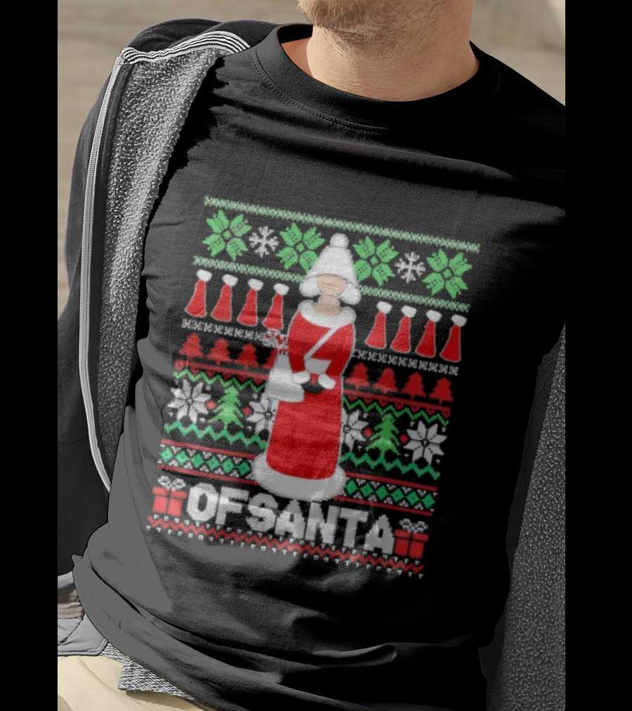 OfSanta Holiday Knit Ugly Christmas Sweater Style T-Shirt