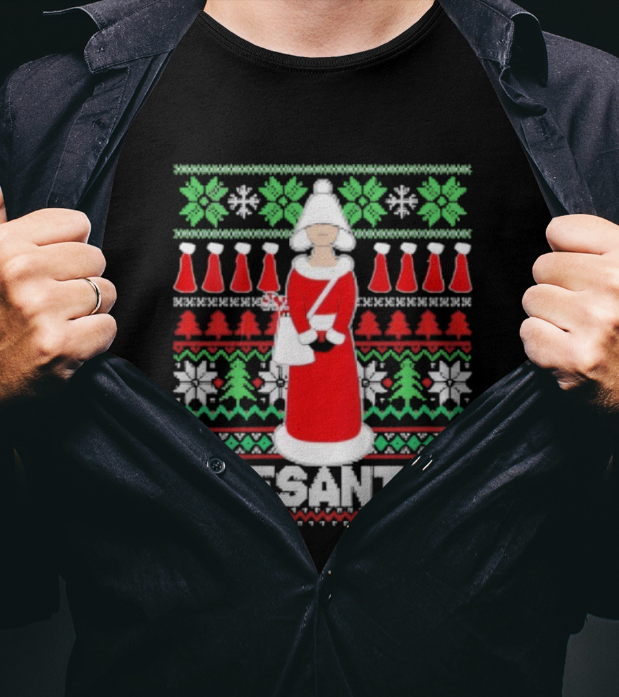 OfSanta Holiday Knit Ugly Christmas Sweater Style T-Shirt