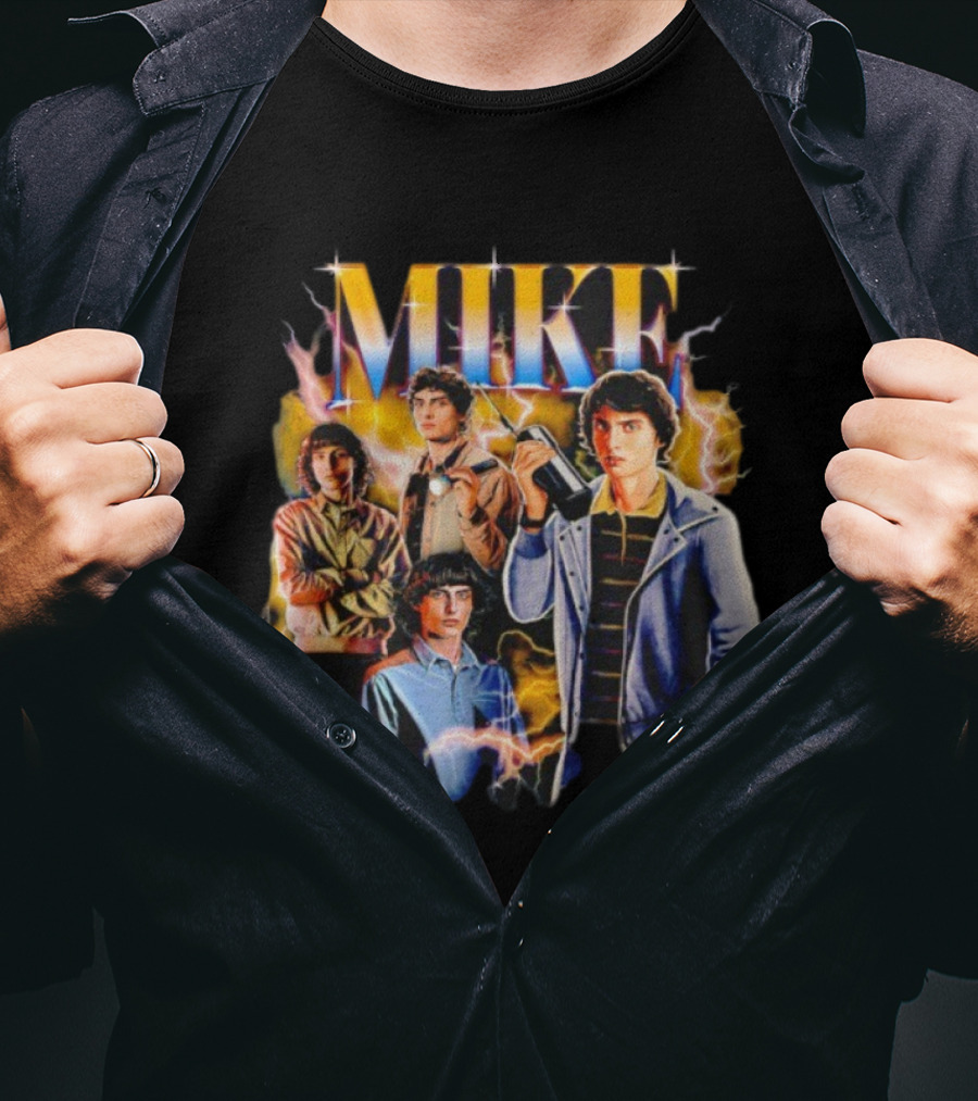 Stranger Things Mike Retro Lightning Nostalgia T-Shirt
