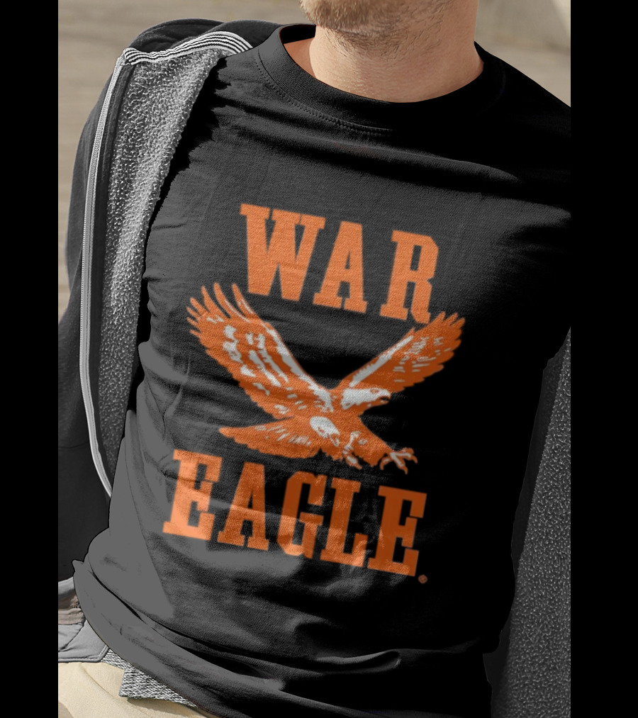War Eagle Orange Soaring Emblem T-Shirt