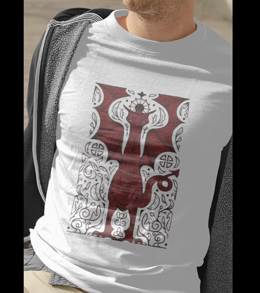 Cdawgva Celtic Red Dragon Mythical Design T-Shirt