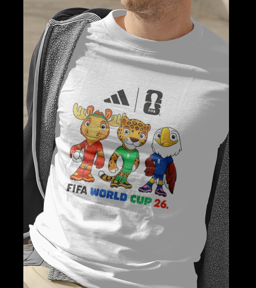 FIFA World Cup 2026 Mascot Cartoon Characters 2025 T-Shirt