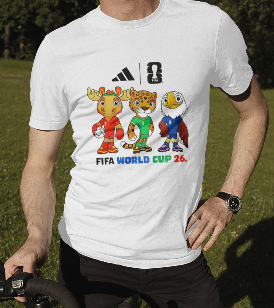 FIFA World Cup 2026 Mascot Cartoon Characters 2025 T-Shirt