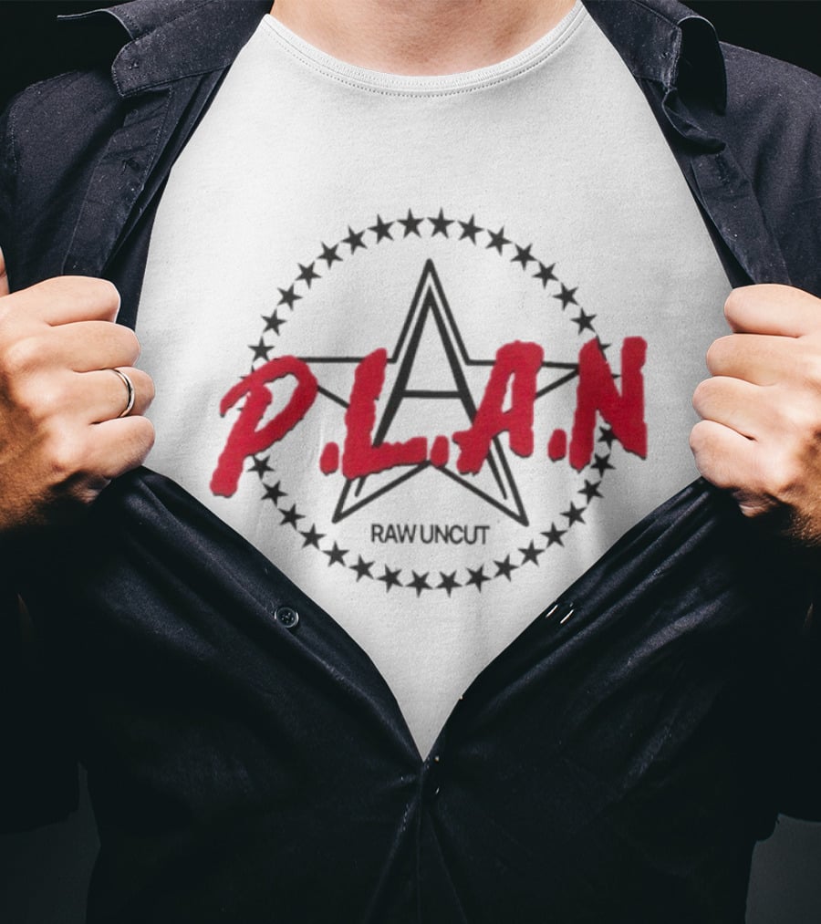 P.L.A.N Raw Uncut Star Emblem T-Shirt