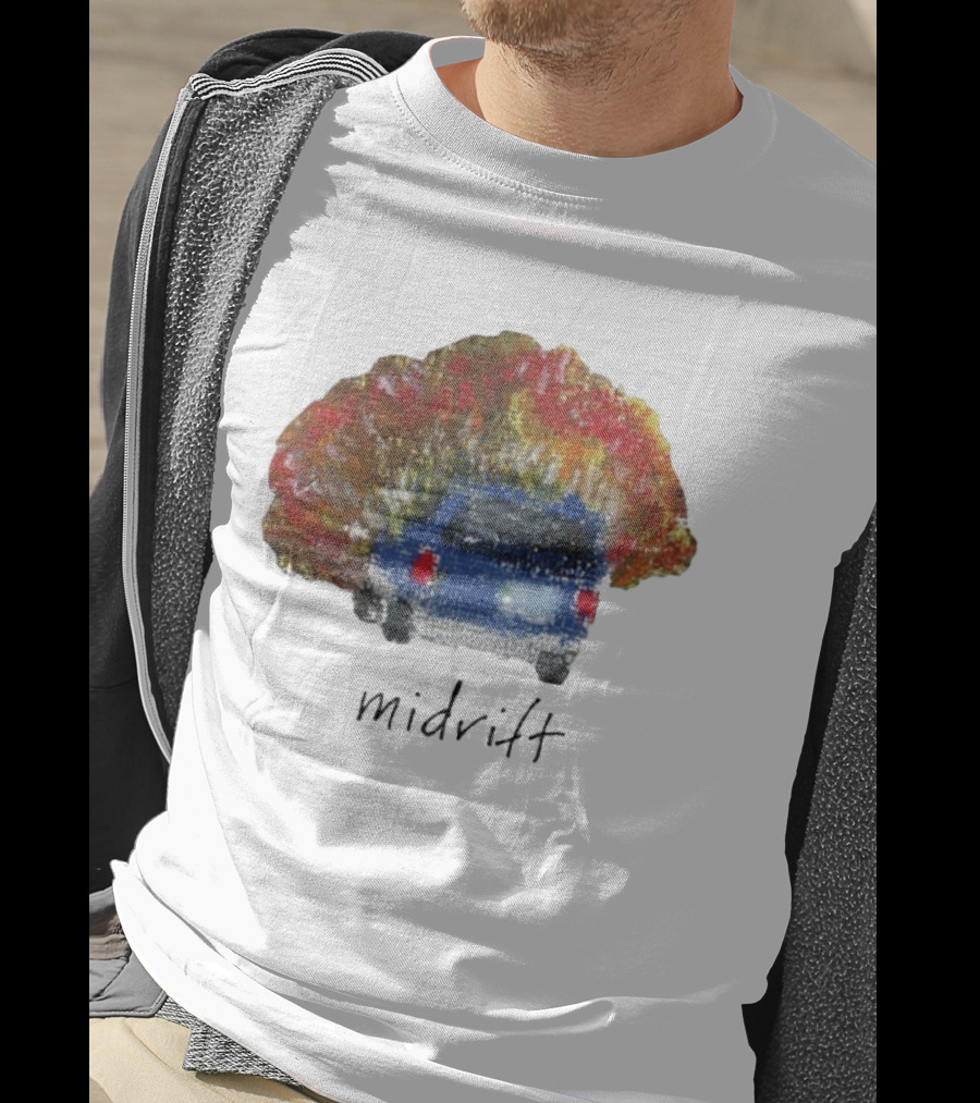 Midrift Summer 2025 Tour Fiery Blue Car Adventure T-Shirt