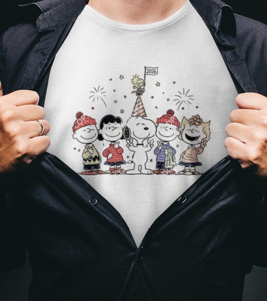 New Year 2026 Snoopy And Peanuts T-Shirt