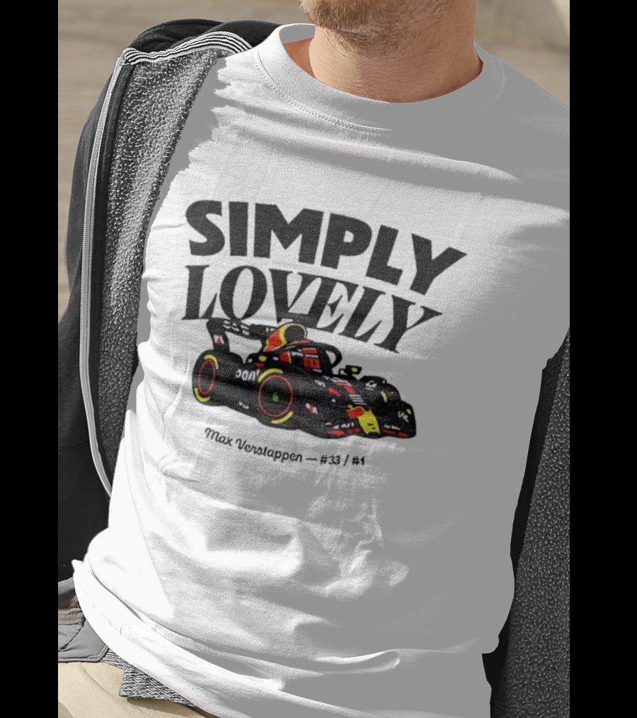 Simply Lovely Max Verstappen Racing Car Art 33 1 F1 T-Shirt