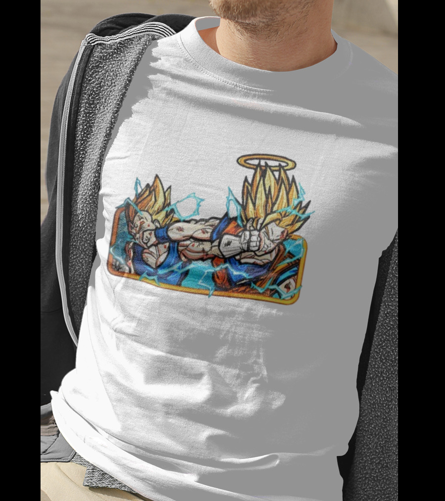 Super Saiyan Son Goku Dragonball Anime Saiyan Pride Lightning Aura Battle T-Shirt