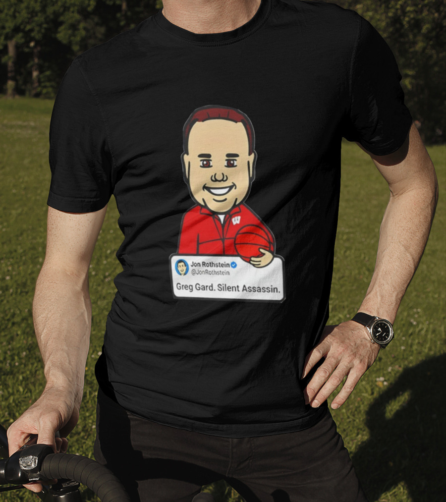 Greg Gard Silent Assassin Jon Rothstein Cartoon Basketball T-Shirt