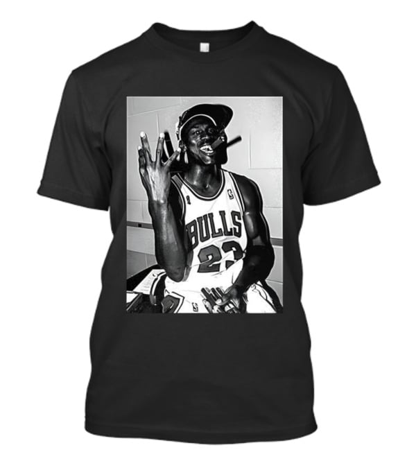 Chicago Bulls Michael 23 Cigar Celebration 4x Champions T-Shirt