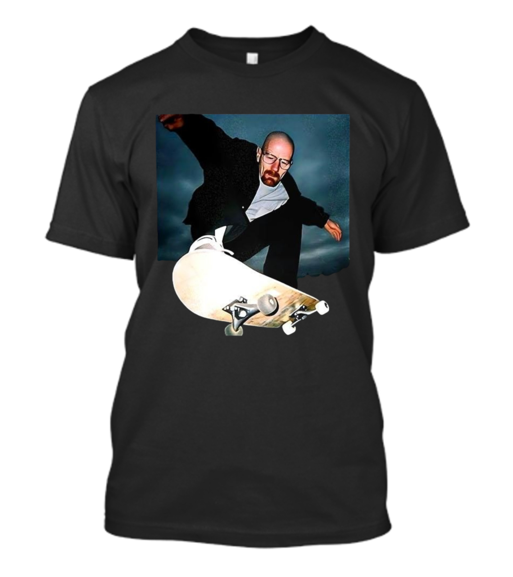 Walter White Skateboarding 90s Movie Meme Retro Nostalgia T-Shirt