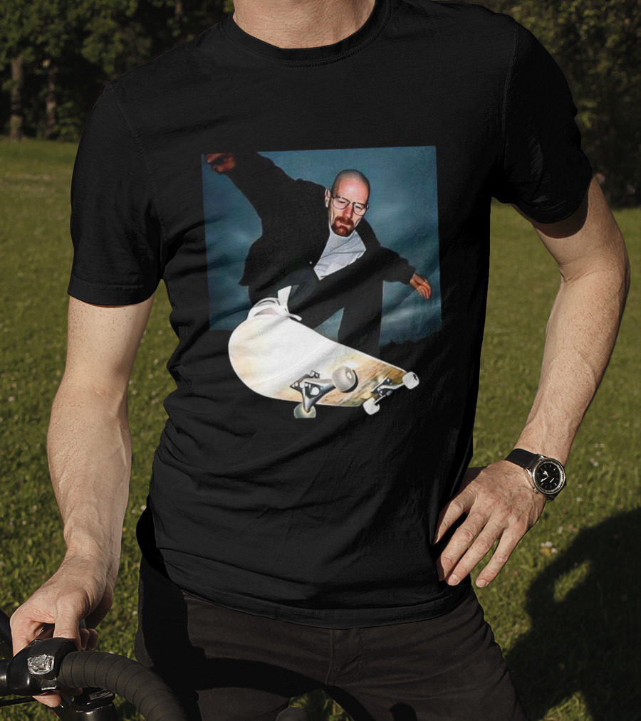 Walter White Skateboarding 90s Movie Meme Retro Nostalgia T-Shirt