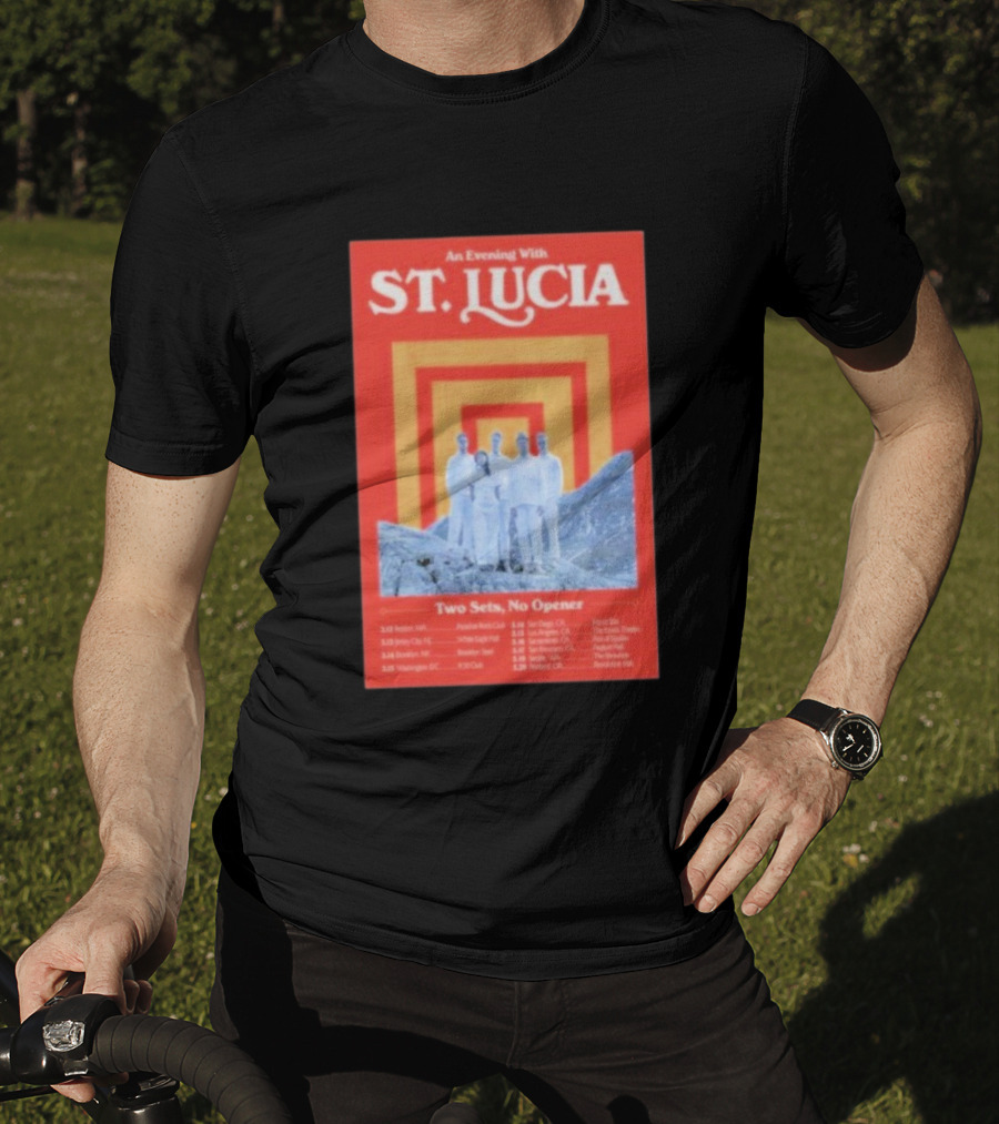 An Evening With St. Lucia Two Sets No Opener Tour 2026 Dates Boston Jersey City Brooklyn Washington T-Shirt
