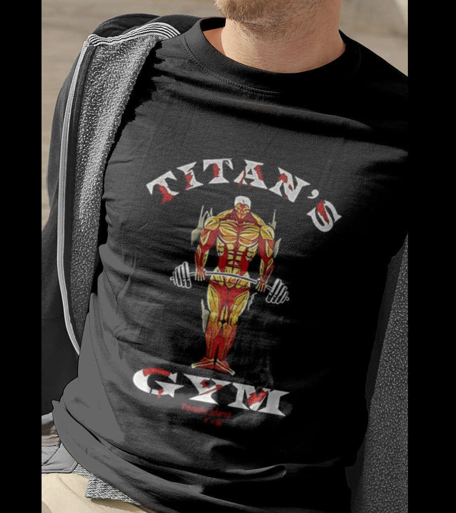 Titan's Gym Armored Titan Fitness Motivation T-Shirt