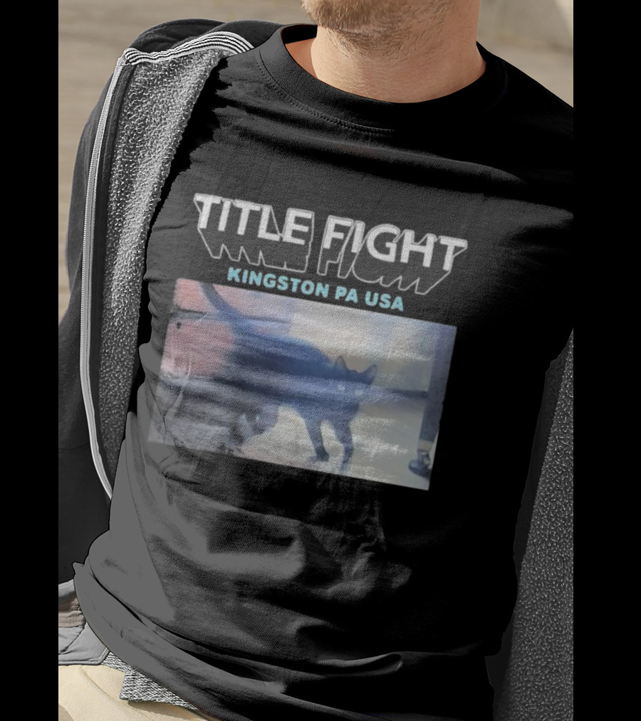 Title Fight Kingston PA USA Cat Black Feline Photography T-Shirt